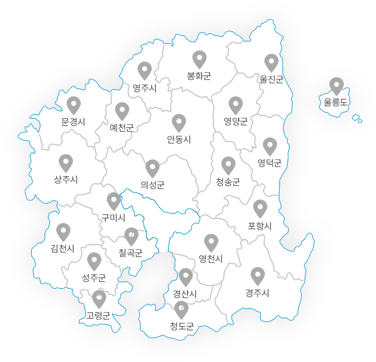 경상북도 지도